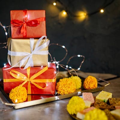 Rakhi Brother's Box — Sweets & Dry Fruits