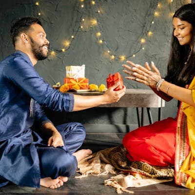 Karwa Chauth Sargi Set — Mithai & Bangles