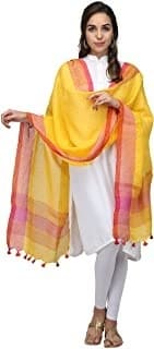 Hand-Block Dupatta — Dusty Rose