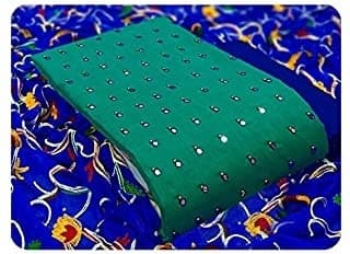 Hand-Block Dupatta — Saffron