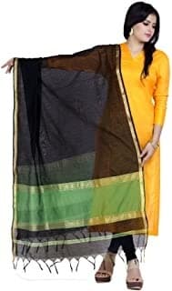 Silk Dupatta — Coral