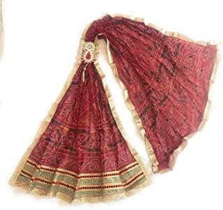 Banarasi Dupatta — Coral