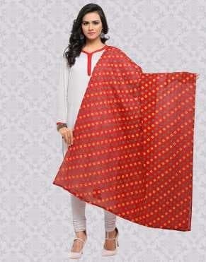 Silk Dupatta — Indigo