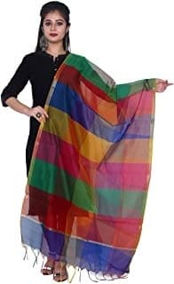 Embroidered Dupatta — Maroon