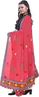 Phulkari Dupatta — Maroon