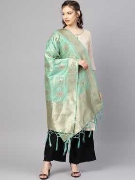 Silk Dupatta — Saffron