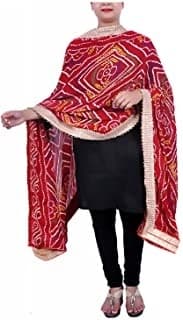 Cotton Dupatta — Saffron
