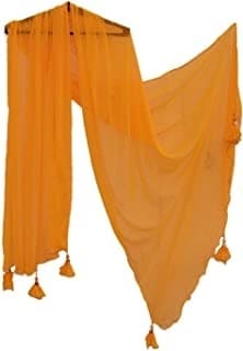Embroidered Dupatta — Maroon
