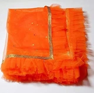Net Dupatta — Wine