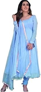 Sharara Suit Set — Indigo Blue Chanderi
