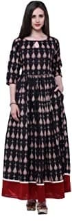 Cape Kurta Set — Indigo Blue Hand-Block Cotton