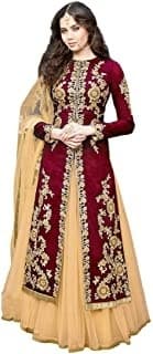 Sharara Suit Set — Coral Silk Cotton
