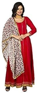 Anarkali Suit Set — Powder Pink Linen