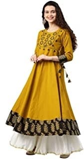 Gharara Suit Set — Mustard Yellow Cotton