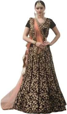 Banarasi Silk Lehenga Choli — Maroon