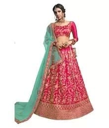Brocade Lehenga Choli — Maroon