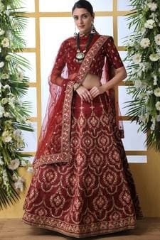 Hand-Block Cotton Lehenga Choli — Rose Gold