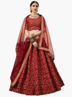 Banarasi Silk Lehenga Choli — Royal Blue
