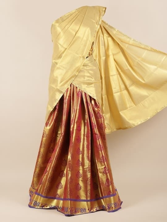 Banarasi Silk Lehenga Choli — Deep Red