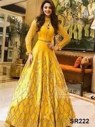 Hand-Block Cotton Lehenga Choli — Champagne Gold
