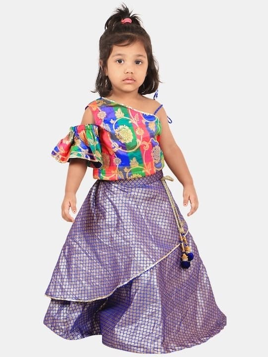 Banarasi Silk Lehenga Choli — Mint Green