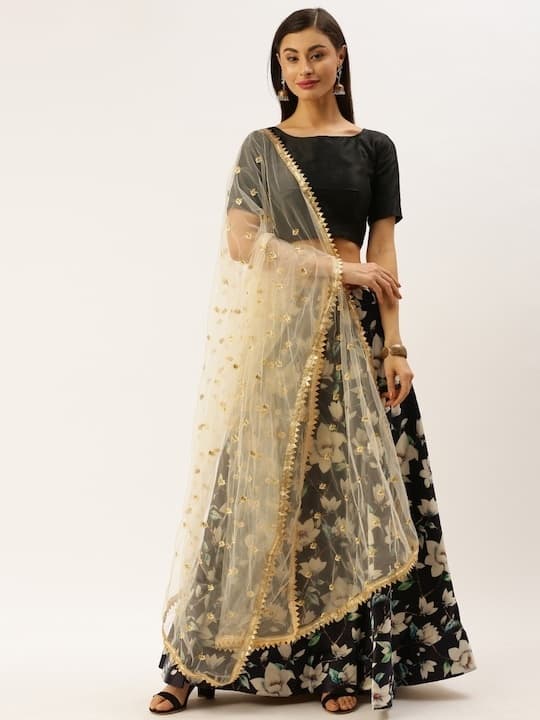 Brocade Lehenga Choli — Pastel Pink
