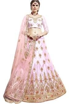 Banarasi Silk Lehenga Choli — Emerald