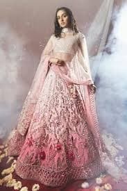 Mirror-Work Georgette Lehenga Choli — Champagne Gold