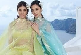 Brocade Lehenga Choli — Champagne Gold