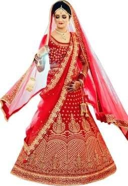 Velvet Lehenga Choli — Ivory