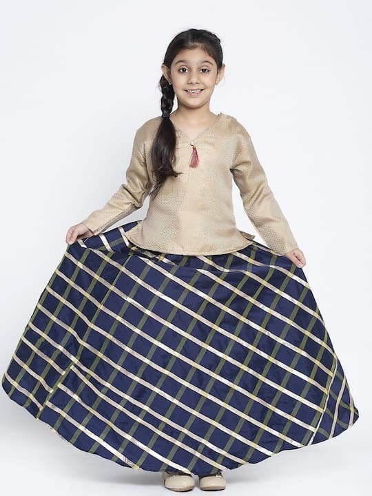 Chanderi Lehenga Choli — Maroon