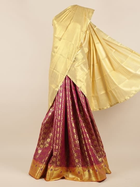 Velvet Lehenga Choli — Emerald