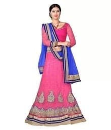 Tafeta Silk Lehenga Choli — Wine