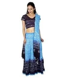 Raw Silk Lehenga Choli — Emerald