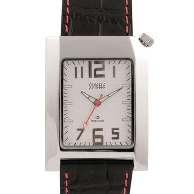 Meridian Leather Strap — Silver Dial