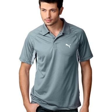 Color-Block Polo — Dusty Rose