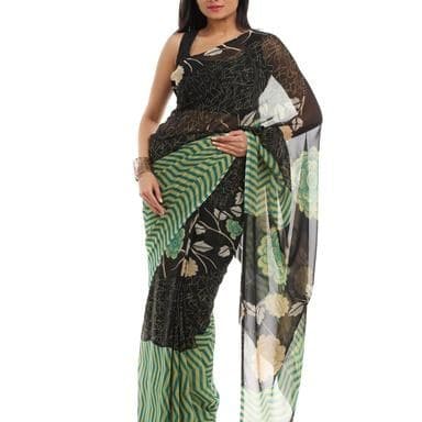 Paithani Silk Saree — Ivory with Silver Tissue
